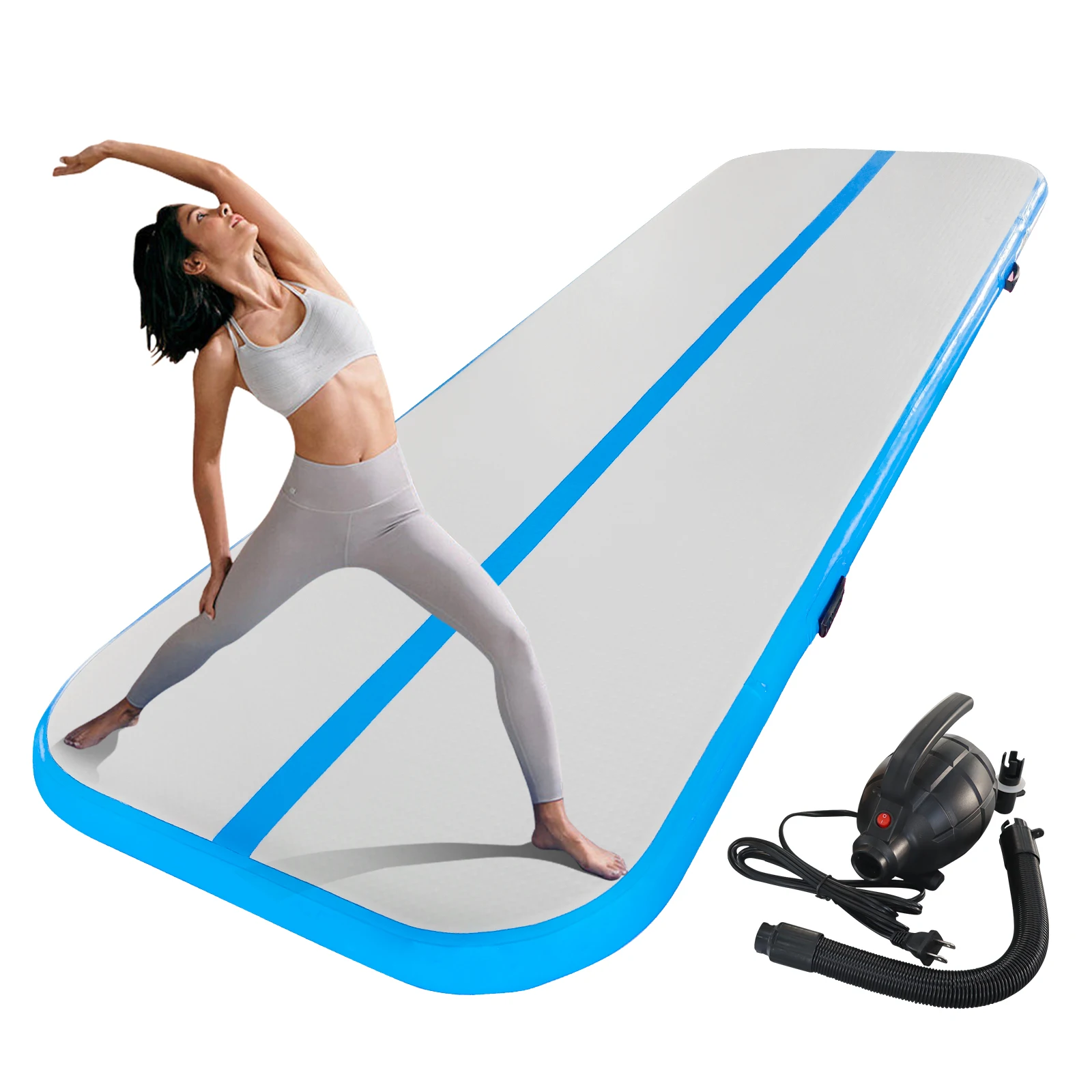 Custom 2-16M Inflatable Air Track Taekwondo Gymnastics Mattress Outdoor 10-20FT Fitness Airtrack Equipment Mattress
