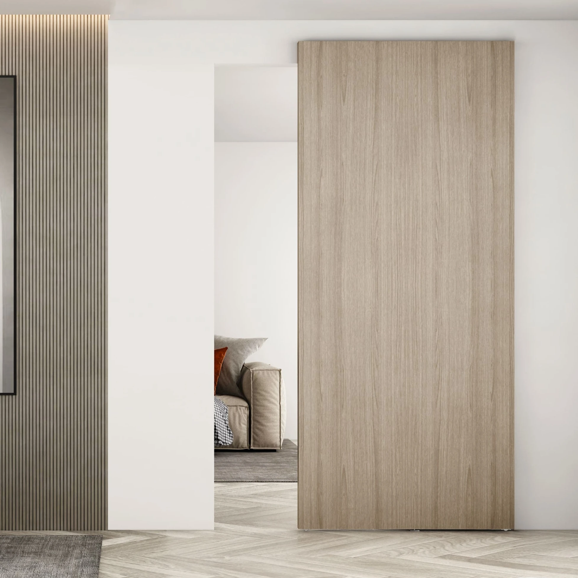 Jnf Hidden Sliding Door System For Wood With Soft Closing System Buy Invisible Sliding Doors