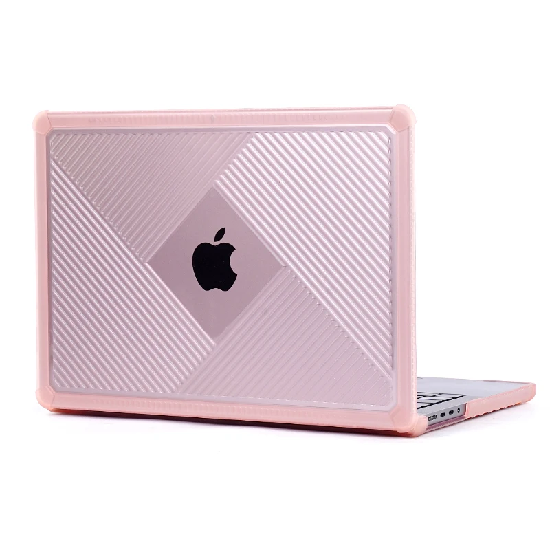 Geometric Pattern Shockproof TPU Frame PC Hard Cover for Apple Macbook Pro  Inches Laptop Protective case