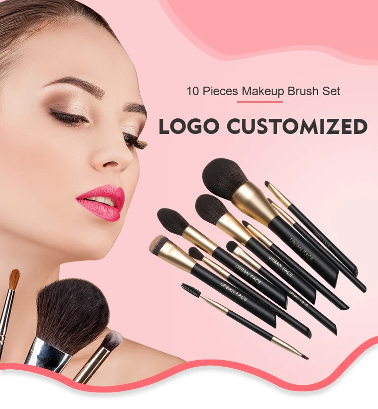 Hxt014 Premium Black High Quality Makeup Brush Private Label