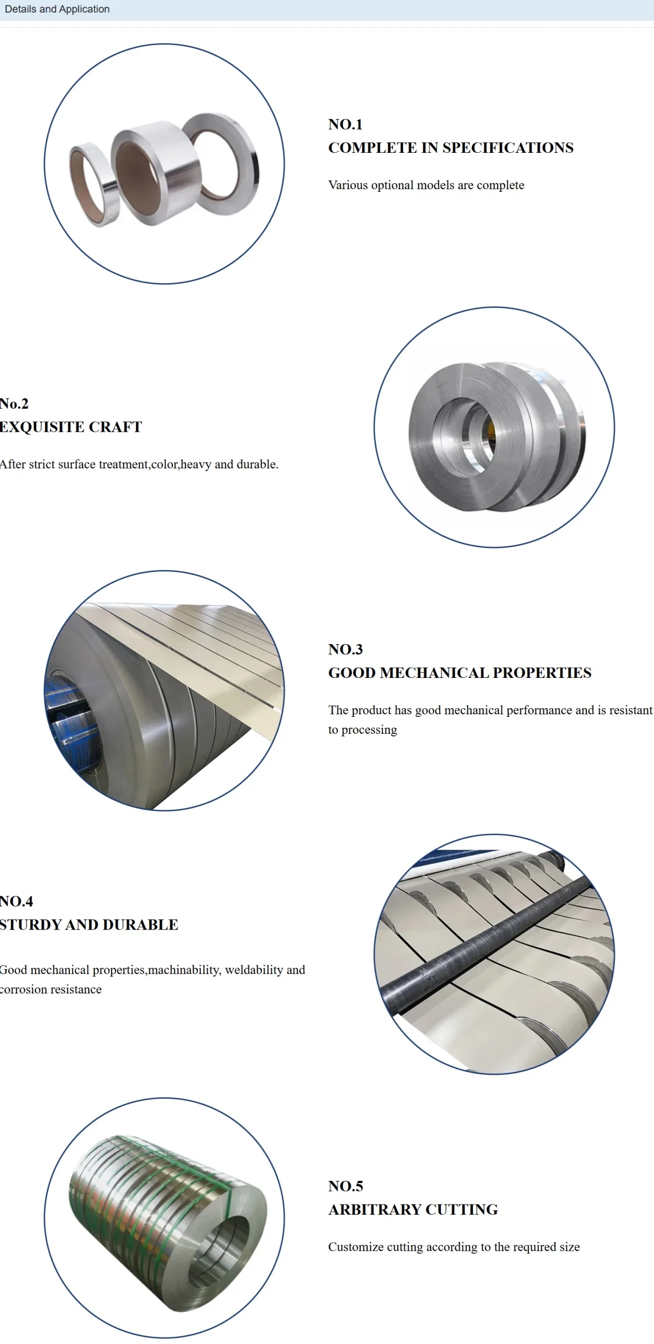 Best Quality Competitive Price Aluminium Metal Strip