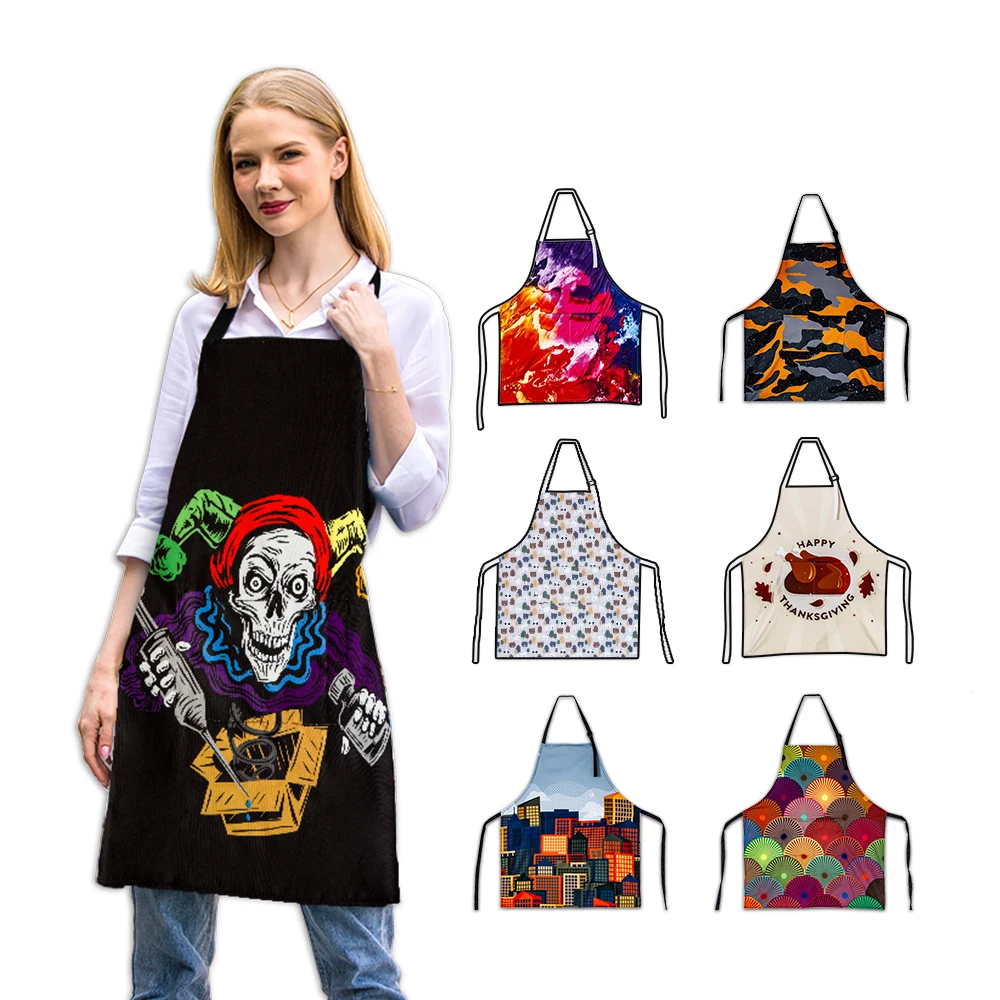 Фартук KEFEI SCP для кухни, фартук с принтом на заказ, фартук для официанток, фартук с напечатанным логотипом для дизайна ногтей