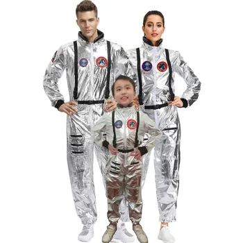 Adult Halloween Astronaut Cosplay Costume Men Women Bodysuit Suit Costumes