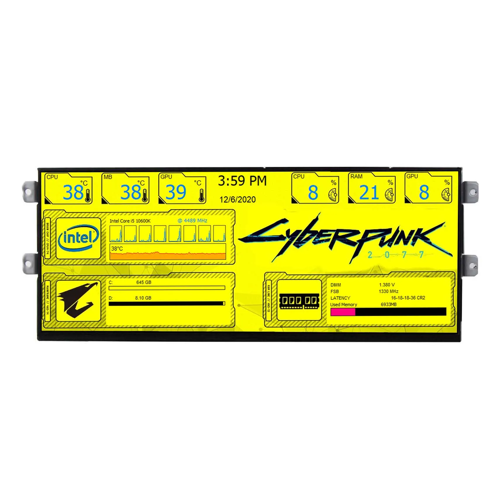 VSDISPLAY 12.3 inch 2400x900 2K IPS LCD Screen and H/D USB Type C Card | stretched wide bar screen for DIY PC computer case/subdisplay/advertising panel VSDISPLAY 12.3 inch 2400x900 2K IPS LCD Screen and H/D USB Type C Card | stretched wide bar screen for DIY PC computer case/subdisplay/advertising panel