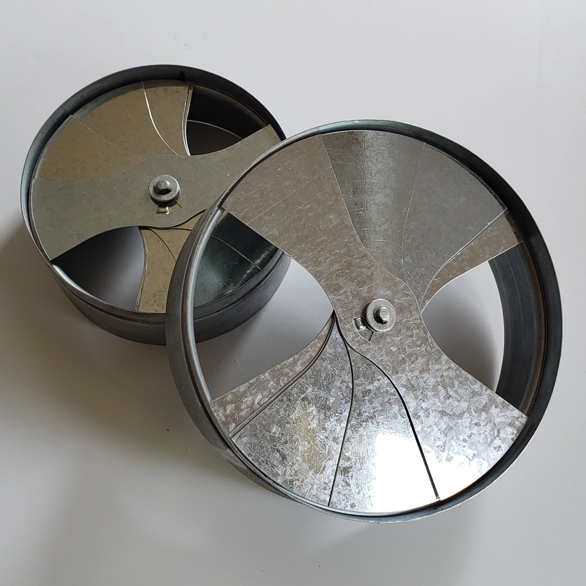 Round Diffuser Damper Fan Shaped Neck Adaptor HVAC System air Conditioning Ceiling Valve  for Ventilation