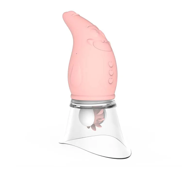 Patrick Star Soft Silicone 8 Rotating Lick Breast Massager Sucking Vibrator  Female Masturbation Toy