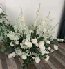 corridoio nuziale bianco e verde 60 cm