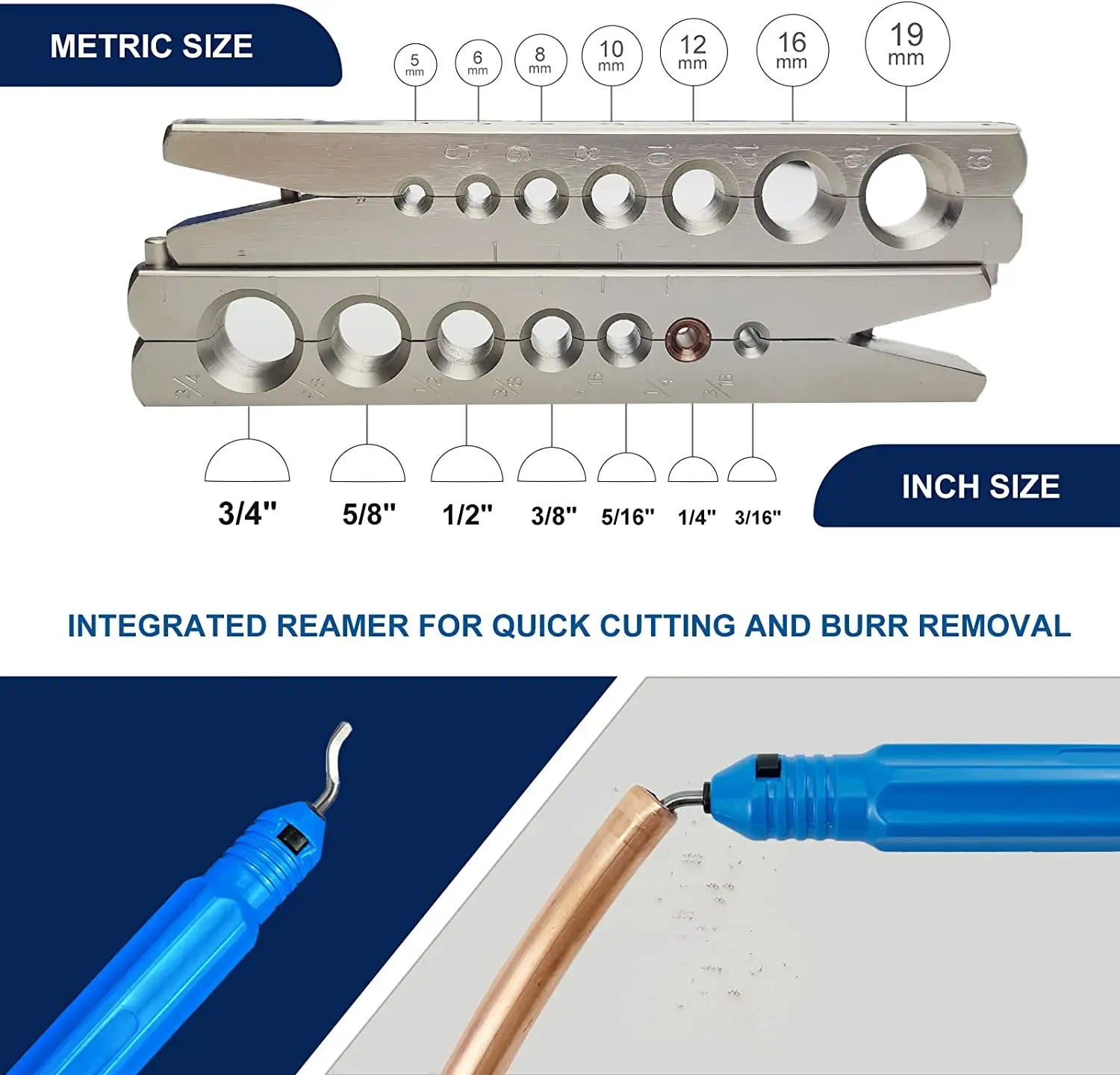 Copper Pipe Eccentric Flaring Tool Kit Tube Expander Tube Cutter Hand