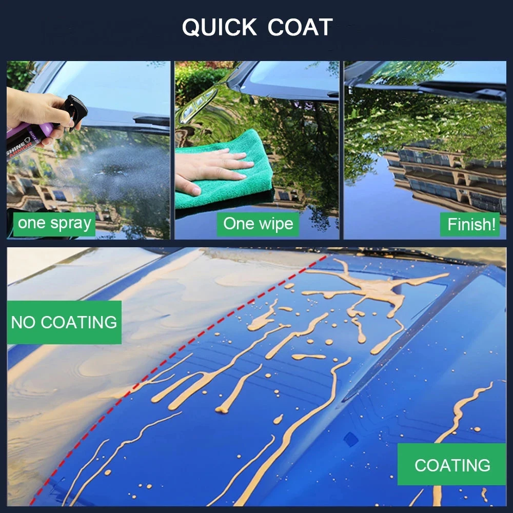 125ml Shine Quick Ceramic Coating Car Wax Polish Spray Super