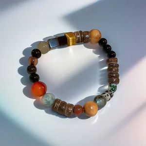 Muxcor Factory Custom Mix Colored Stones Beaded Bracelet Charm Fashion Bracelets Classic Trendy Fashion Jewelry for Women Girls