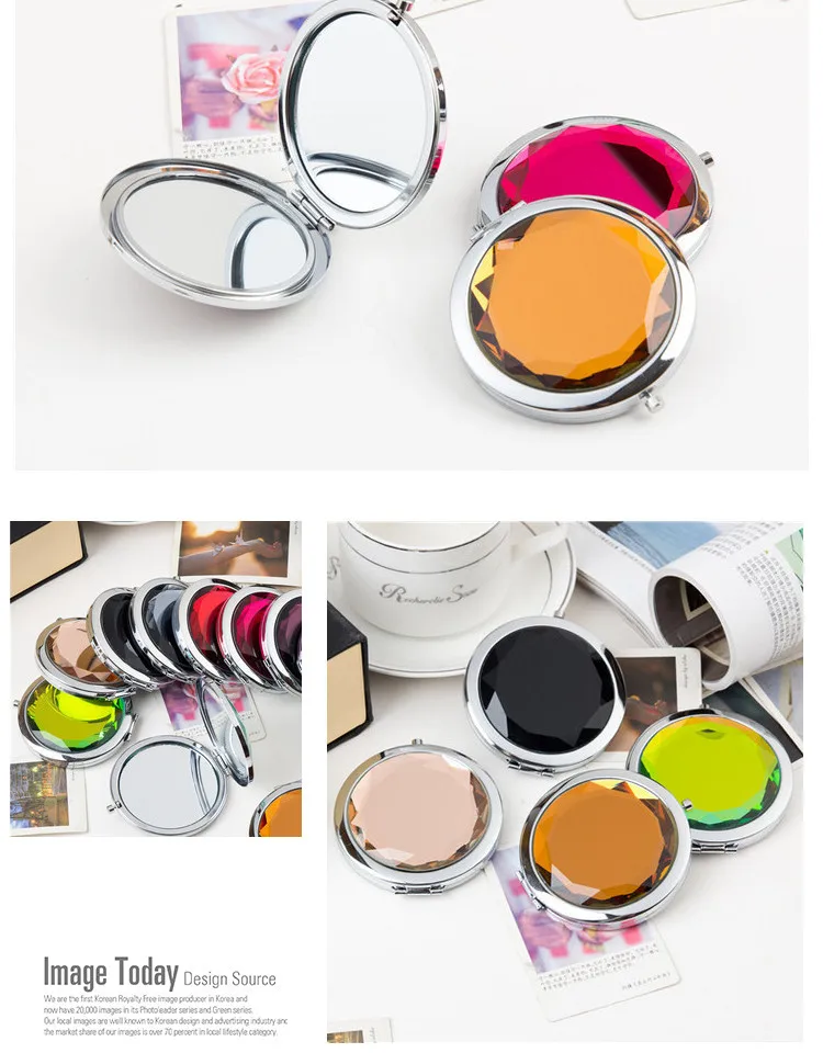Crystal Pocket Mirror / Compact Makeup Mirror Buy Crystal Pocket