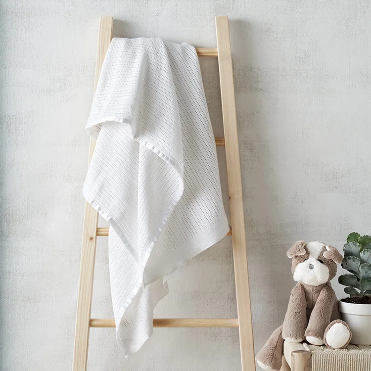 Bamboo Cotton Cellular Baby Blanket Wholesale Cellular Baby Blanket