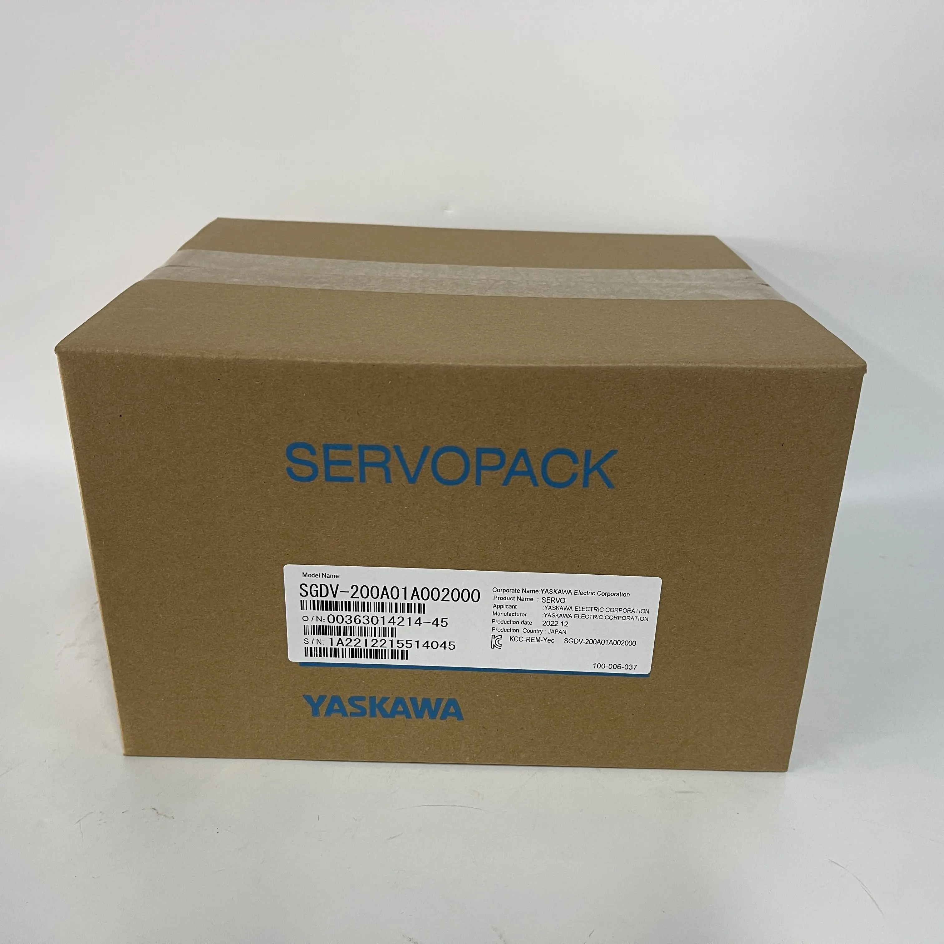 Yaskawa AC Servo Amplifier Servopack SGDV-200A01A002000