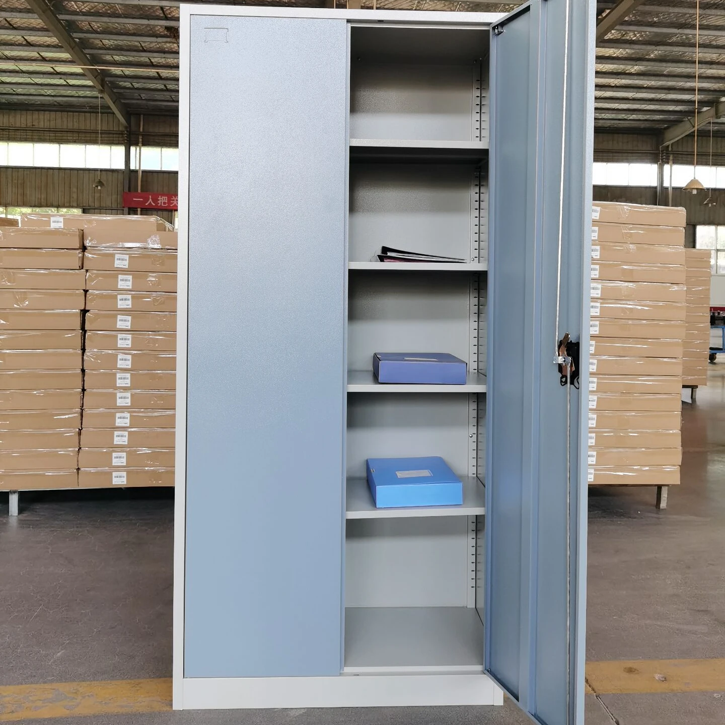 BAS-008 распашная дверь железные шкафы стальной офисный шкаф для хранения со стеклянными