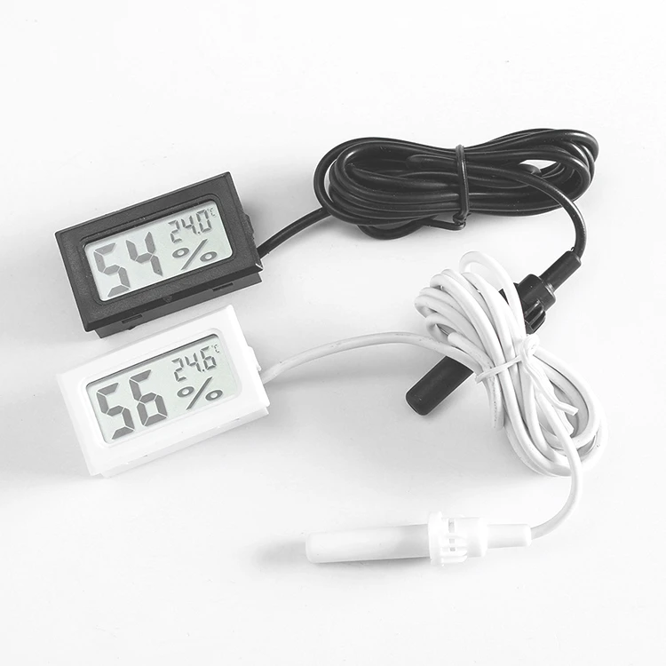 Mini Thermometer Hygrometer, Built-in Lcd Digital Humidity Meter
