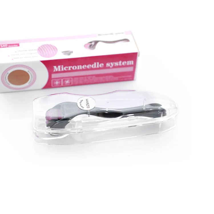VIRTUOSE DRS Dermaroller матовый черный 0 5 мм с 540 иглами из титанового сплава для