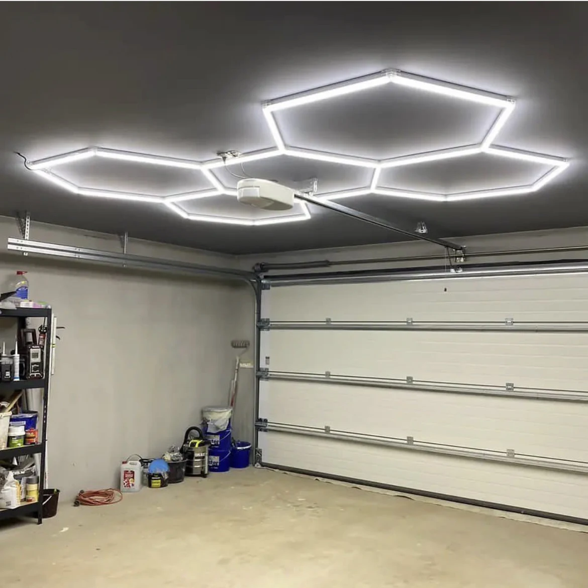 156W 六角形 LEDライト ガレージ用 Amazon.co.jp: ガレージ用六角形LEDライト 5個六角形 led