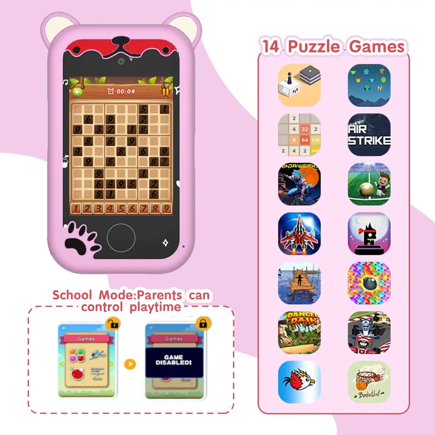 Kids Smart Phone for Girls Unicorns Gifts for 8-10 Years