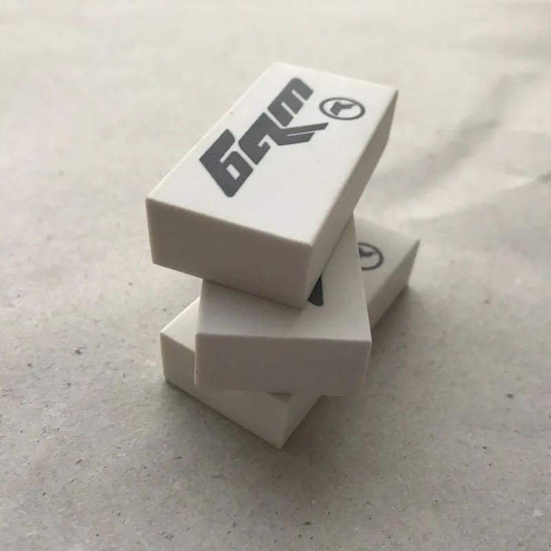 Custom Printed Erasers Accept Logo Shape Color Packaging Etc Custom White Eco Tpr Blank Pencil