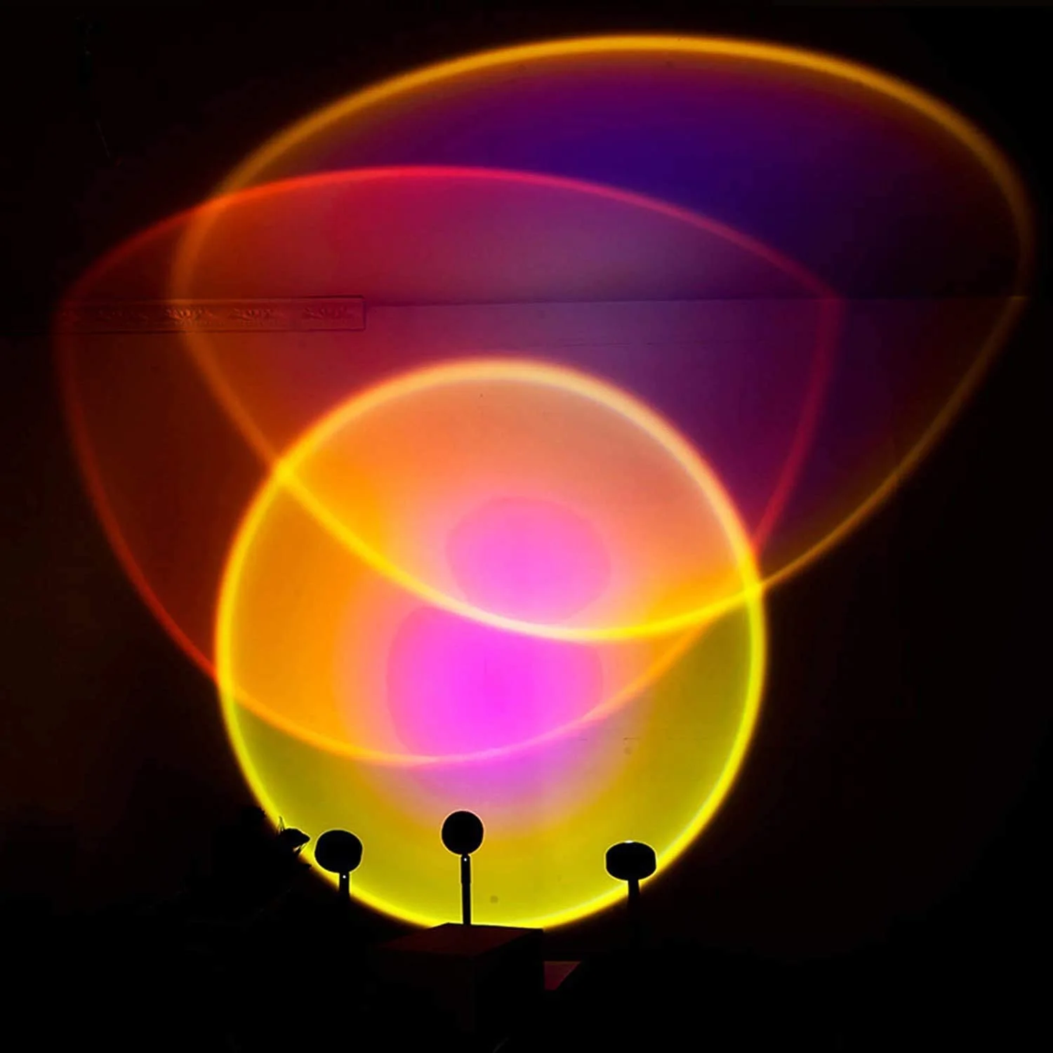 Ihomemix Dropshipping Led Rgb Sunset Lamp 16 Colors Table Lamp,Modern Mini Rainbow Sunset Light