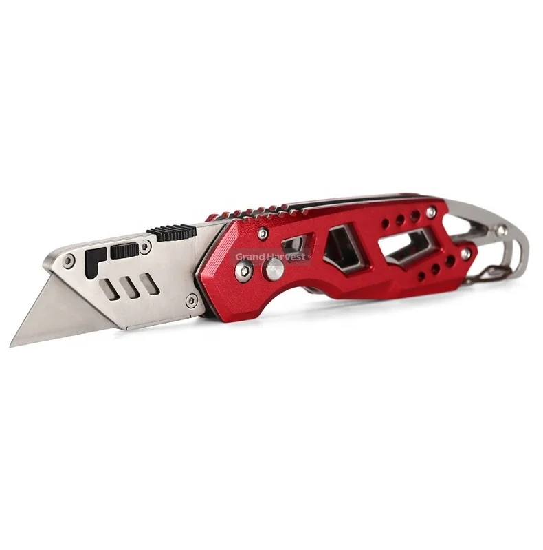 Heavy Duty Box Cutter Pocket Folding Retractable Blade Utility Knife