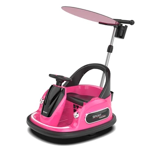 Factory Wholesale Super Quality Sunshade Design Remote Control Bumper Cars Kids Plastic Steering Wheel Toys