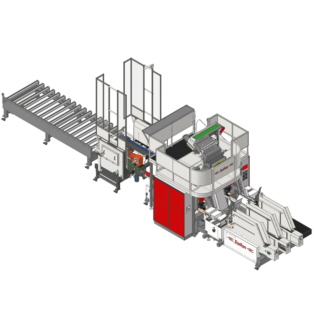 Saifan SF2000 Package Machine Epal Automatic CNC Wooden Pallet Mat Nailing Making Machine