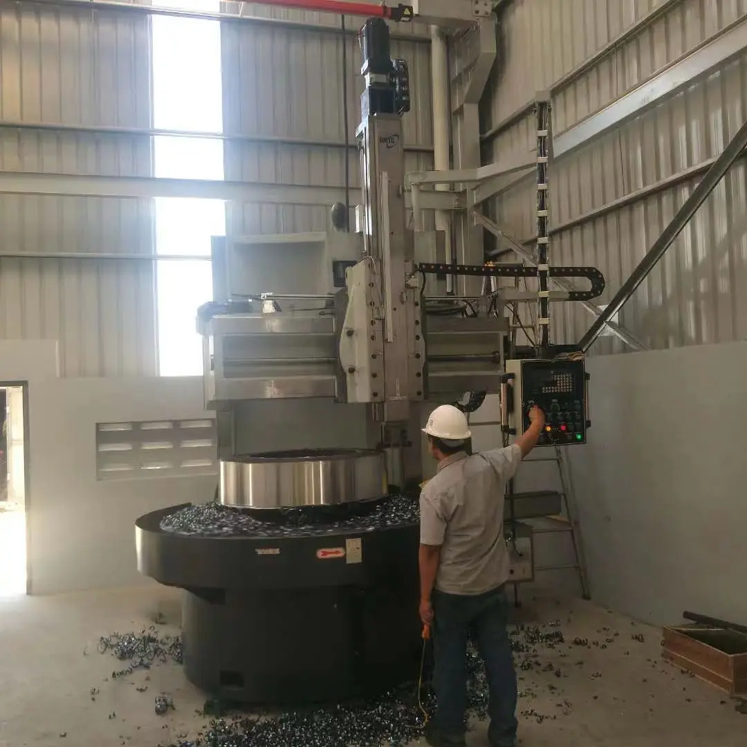 Double Column Vertical Lathe Machine CK5225 Heavy Duty Vertical Manual Lathe Machine for Metal Processing