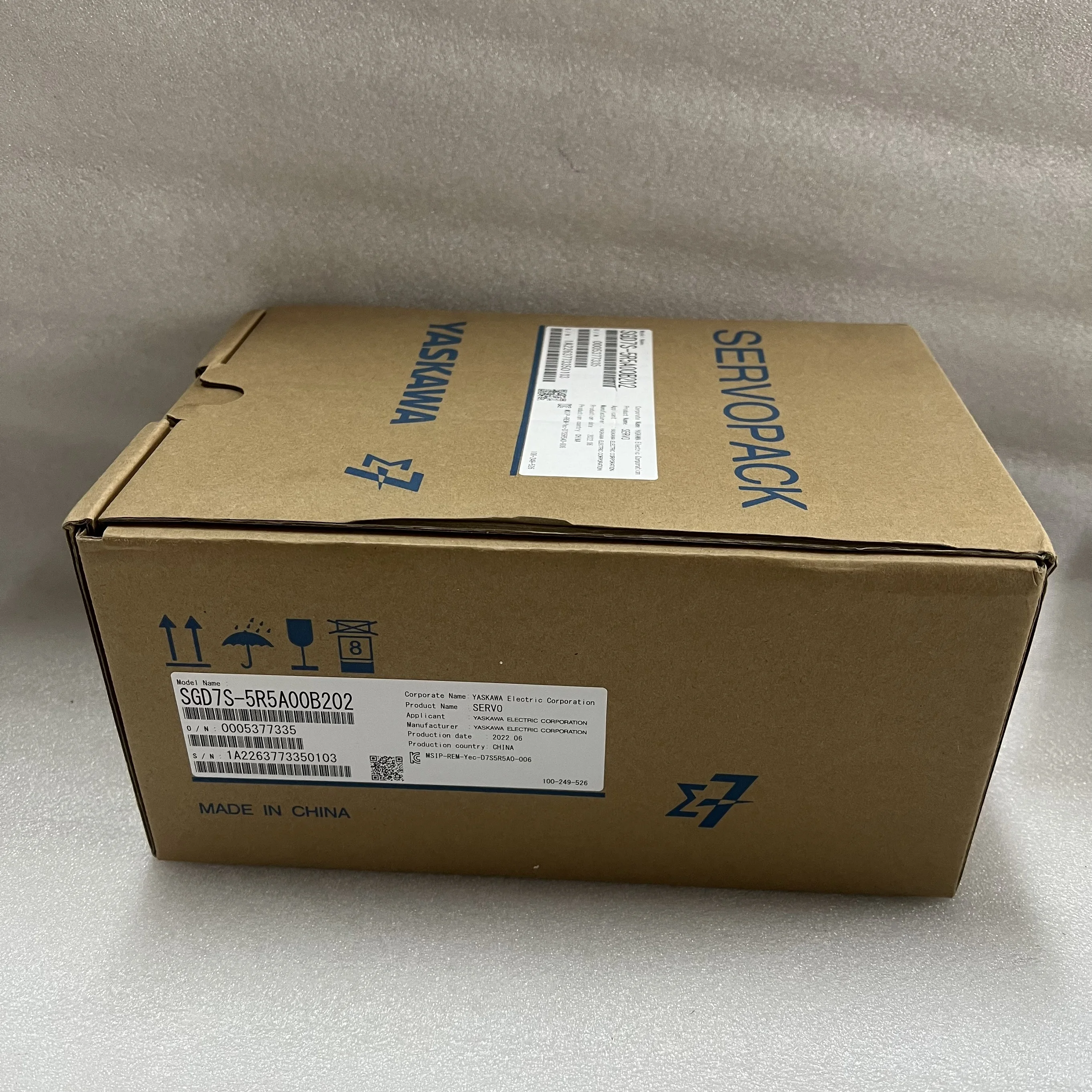 YASKAWA AC Servo Drive SGD7S-5R5A00B202