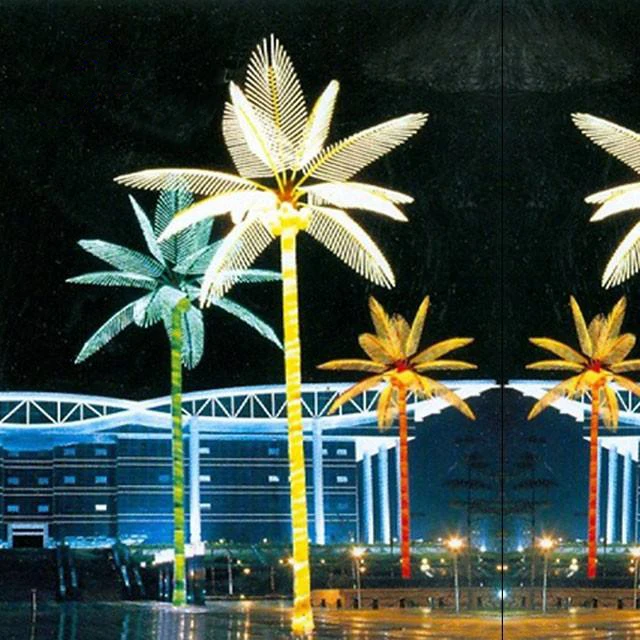 Artificial Lighted Palm Trees Sale Waterproof Ip65 Simulation Coconut