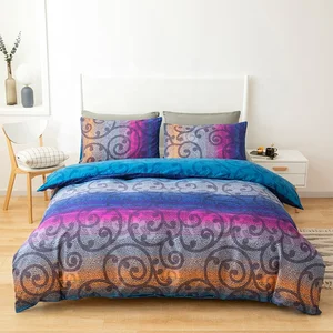 Top-grade Hight Quality Colorful Printed Microfiber Comforter Set
