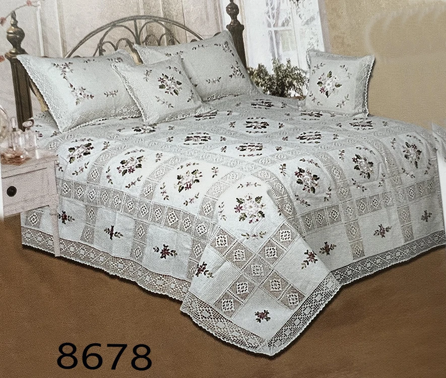 ヴィンテージ 刺繍 テーブルクロス ベッドスロー ベッドライナー ショール ヴィンテージ 刺繍 テーブルクロス ベッドスロー ベッドライナー