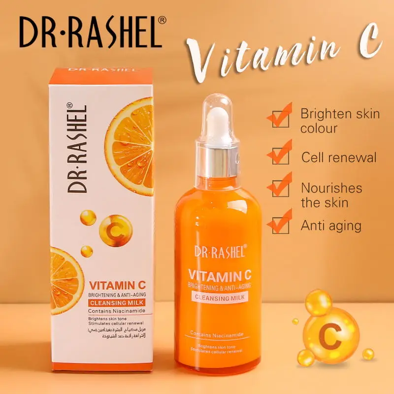 Lait Corporel Dr Rashel Éclaircissant - Anti-Vergetures Avec Vitamine C - Neuf