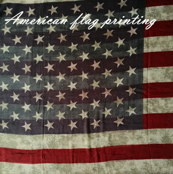 Женские шарфы из полиэстера с принтом в виде американского