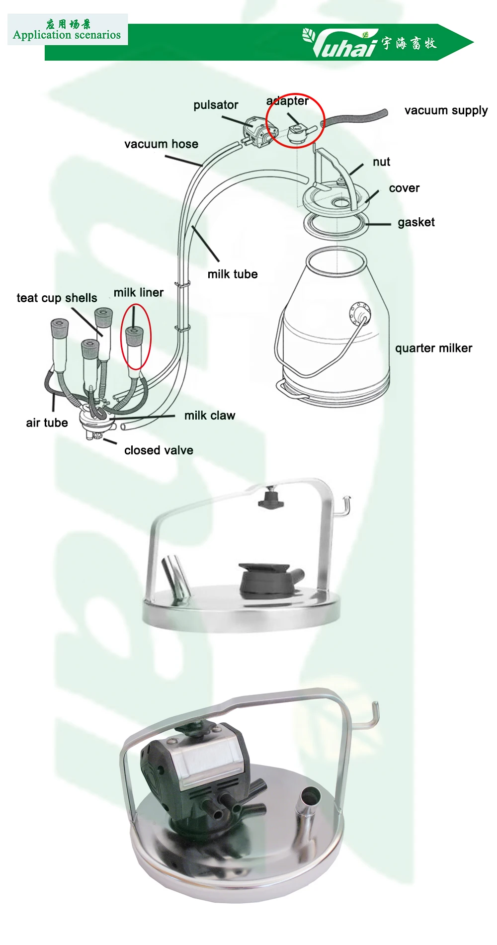 Milking Machine Pulsator Adapter manufacture