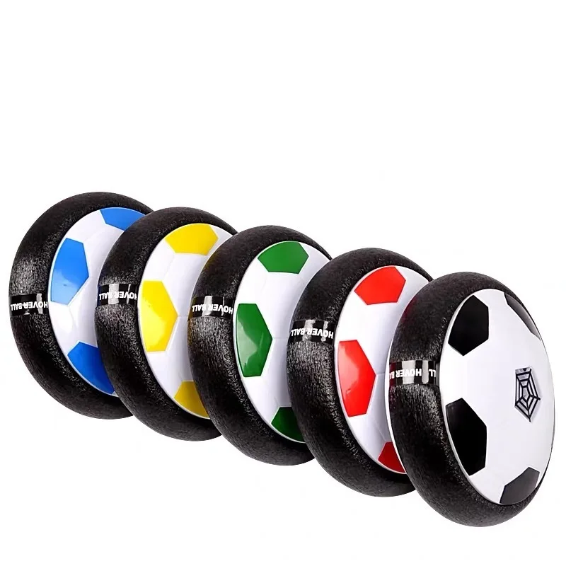 Led Colorful Levitate Suspending Soccer Ball Air Cushion Floating Foam Football Hovering Football Soccer Players Toys for Kids