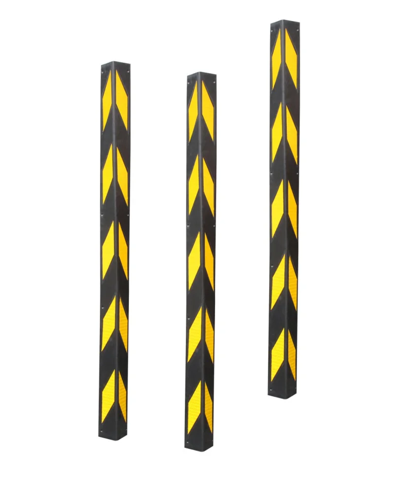1500*100*10mm Reflective Garage Safety Rubber Guard Wall Roadway Products-Angle Edge Corner Protectors