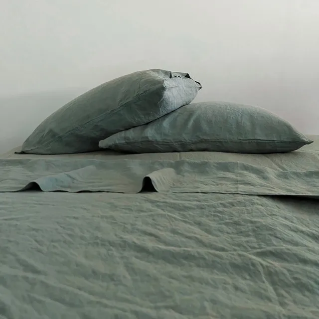 100% Französisch Flachs Leinen Bettwäsche Großhandel Oeko-Tex Natur Französisch Leinen Bett bezug Set Stein gewaschen Bettwäsche Set Flachs Bettlaken| Alibaba.com