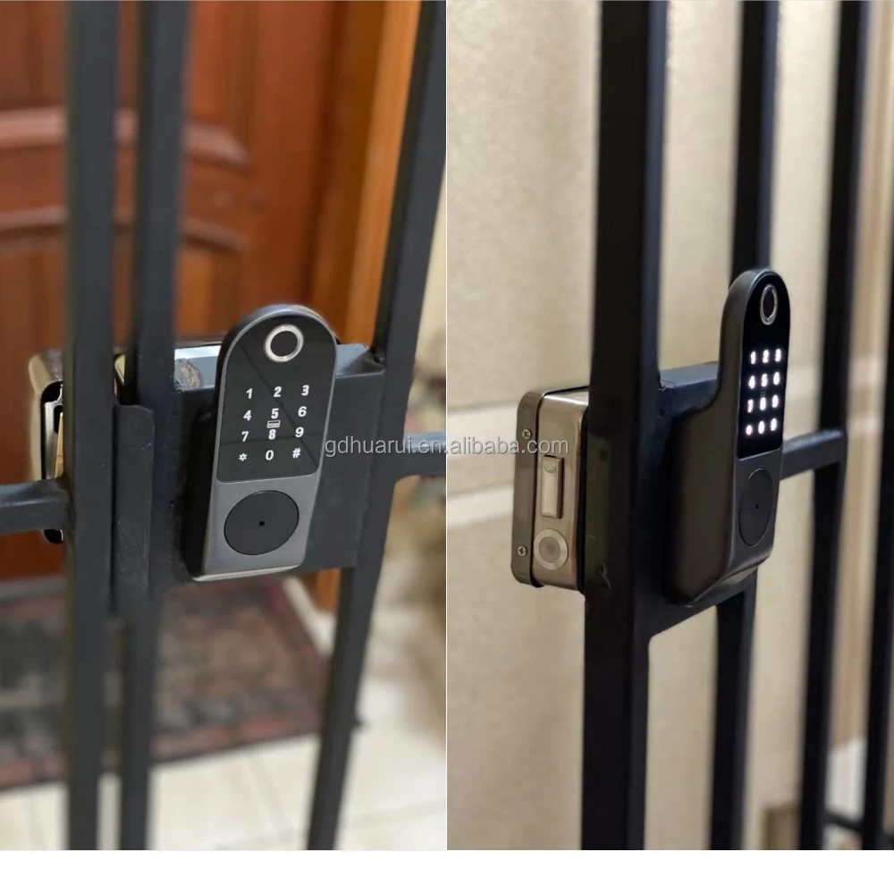 Huarui Tuya Waterproof Smart Door Lock Ttlock Wifi Fingerprint Home