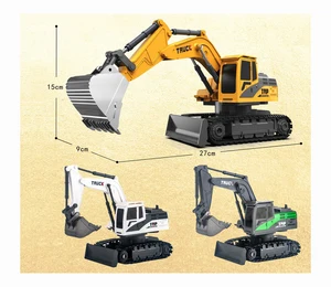 EPT Wholesale H11 Channel 1:20 24GHz Wireless Electric Alloy Remote Control Vehicle Simulation Excavator Engineering Vehicle