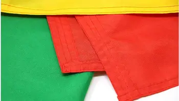 Bandera, De, Senegal, Aislado, Blanco, 3d, Ilustración, Bandera