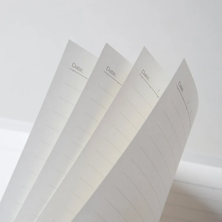 A5 Custom Diary Transparent Pp Cover Refillable Spiral Note Book Loose Leaf Binder Journal Notebook