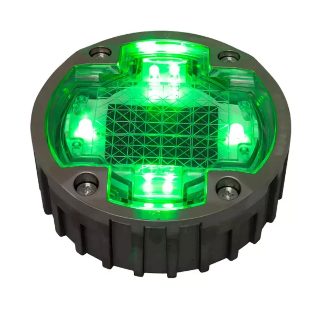 Factory Wholesale Aluminium Reflective LED Ceramic Glass G 105 Metallic Warning Light Reflector Solar Power Road Stud