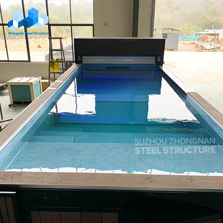 Factory Easy Assembly Prefab 20ft 40ft Shipping Container Swimming Pools for Outdoor