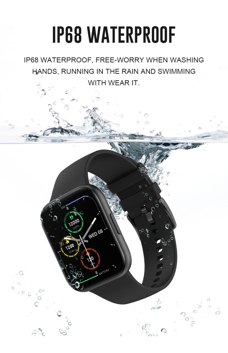 New Arrival 1.69" 240*280 Full Touch Screen Fitness Tracker IP68 Waterproof Blood Pressure SPo2 HR Smart Watch P25 for Men Women (6).jpg