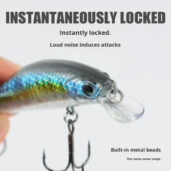 Shark Skimmer 7g-12.5g Floating Minnow Long Casting Lure Bait Metal Powdery Live Bait with Hooks Wild Fishing – Metal Jig – view 5