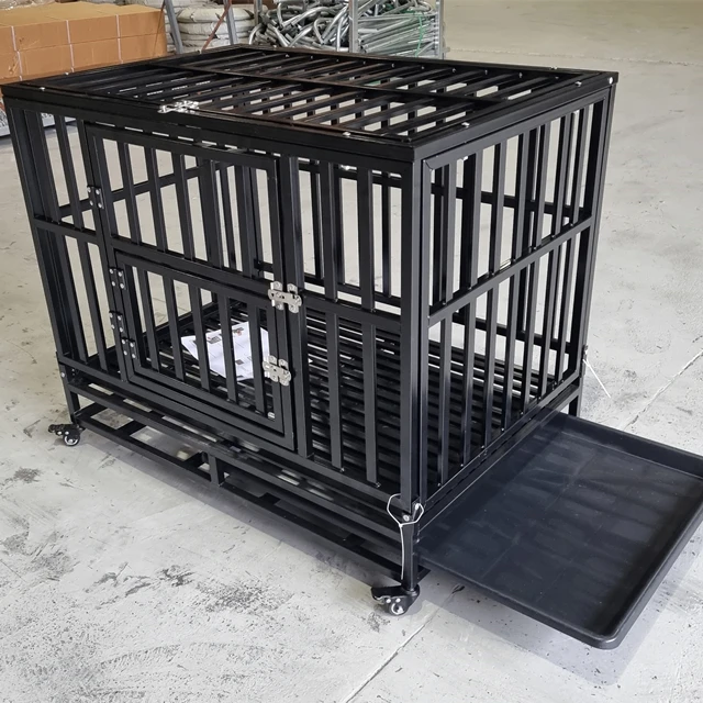 Heavyduty Antichew Dog Crate With Wheels And Tray Buy Heavy Duty