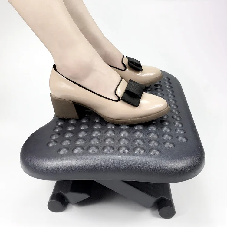 Adjustable Angle And Height Office Desk Foot Rest Stool For Under