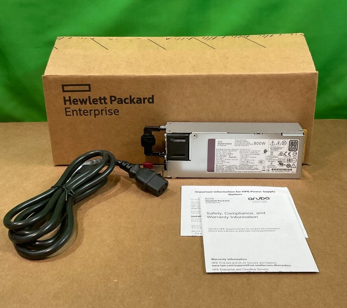 Source P38995-B21 800W Flex Slot Platinum Hot Plug Low Halogen Power Supply  Kit on
