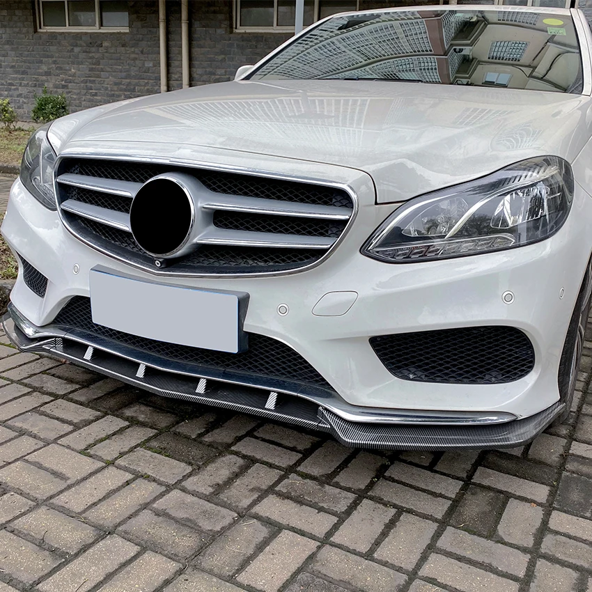 Front Lip For Benz W212 E Class Amg 4-doors Front Car Bumper Lip ...